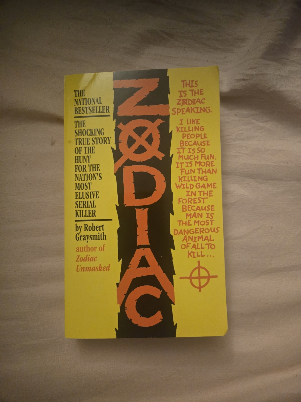 Zodiac Paperback Book - Yellow